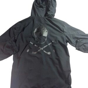 Pure Hockey black Zip Up Windbreaker Jacket Mens size S